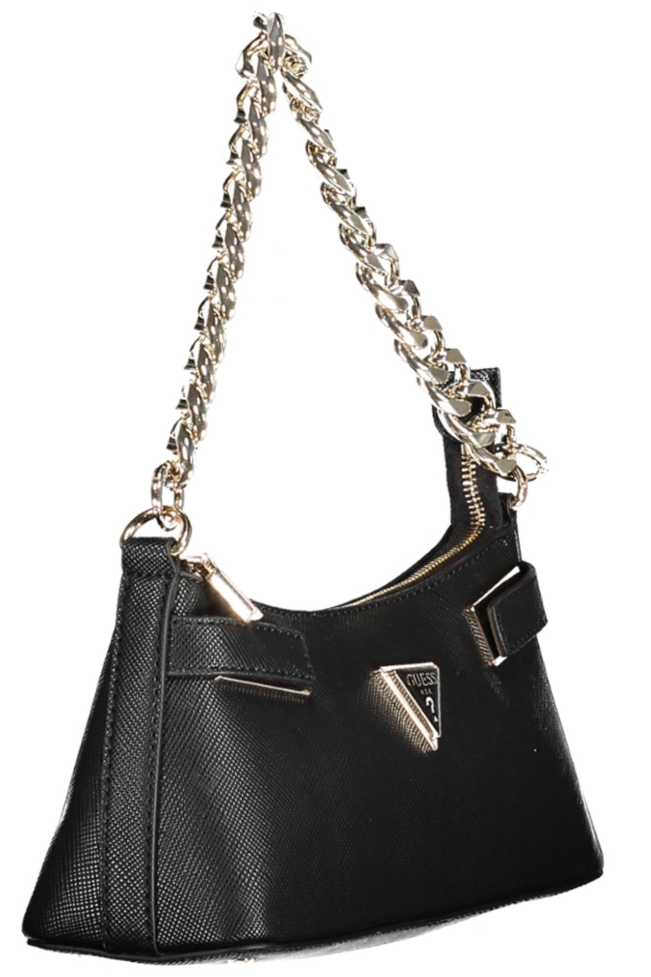 Guess Jeans Black Polyurethane Handbag - Fizigo