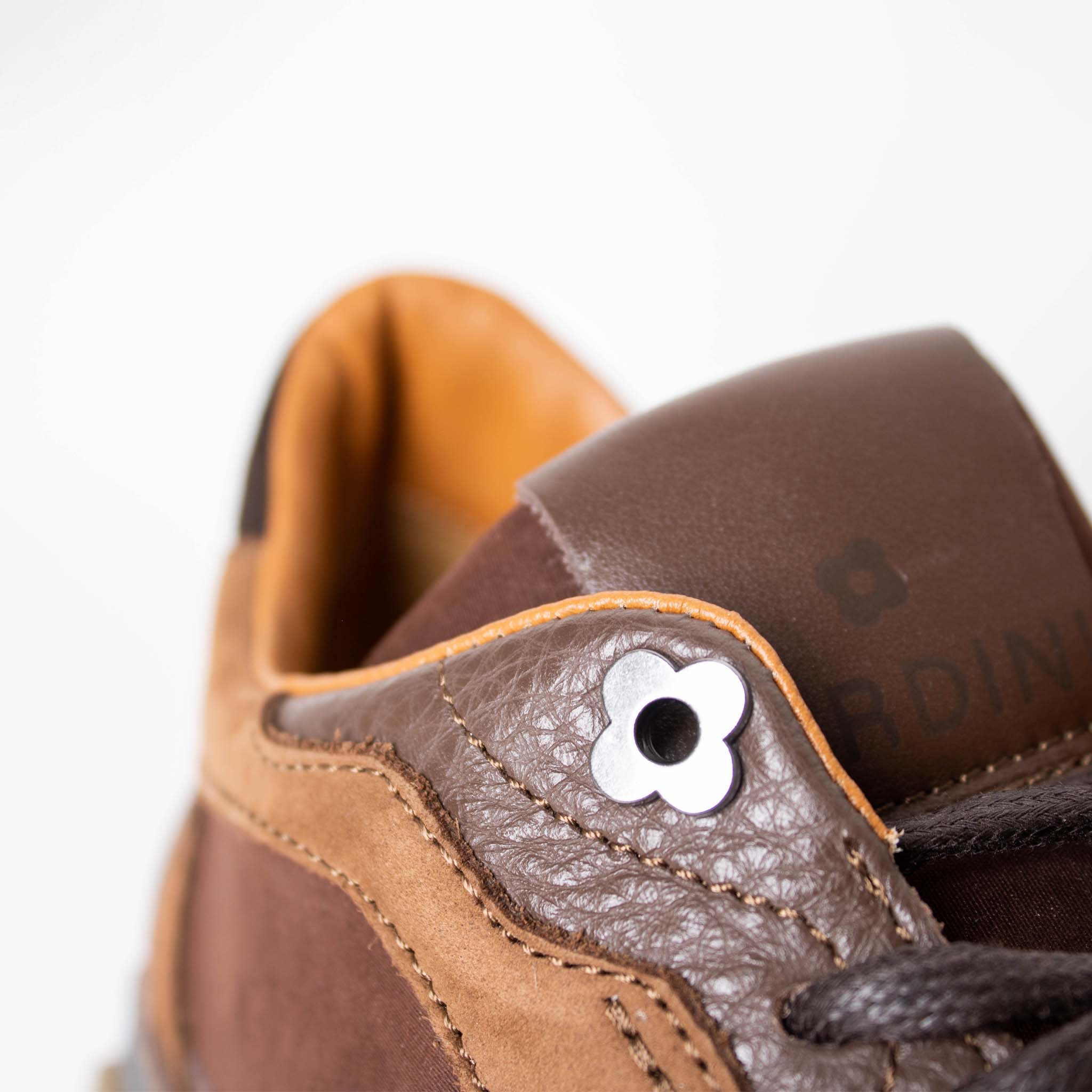 Lardini Brown leather and suede Sneakers - Fizigo