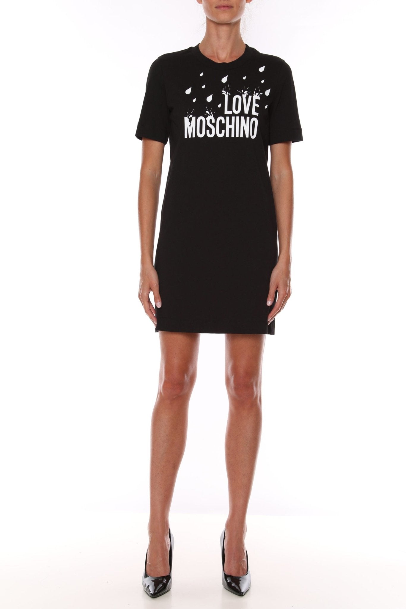 Love Moschino Black Cotton Dress - Fizigo