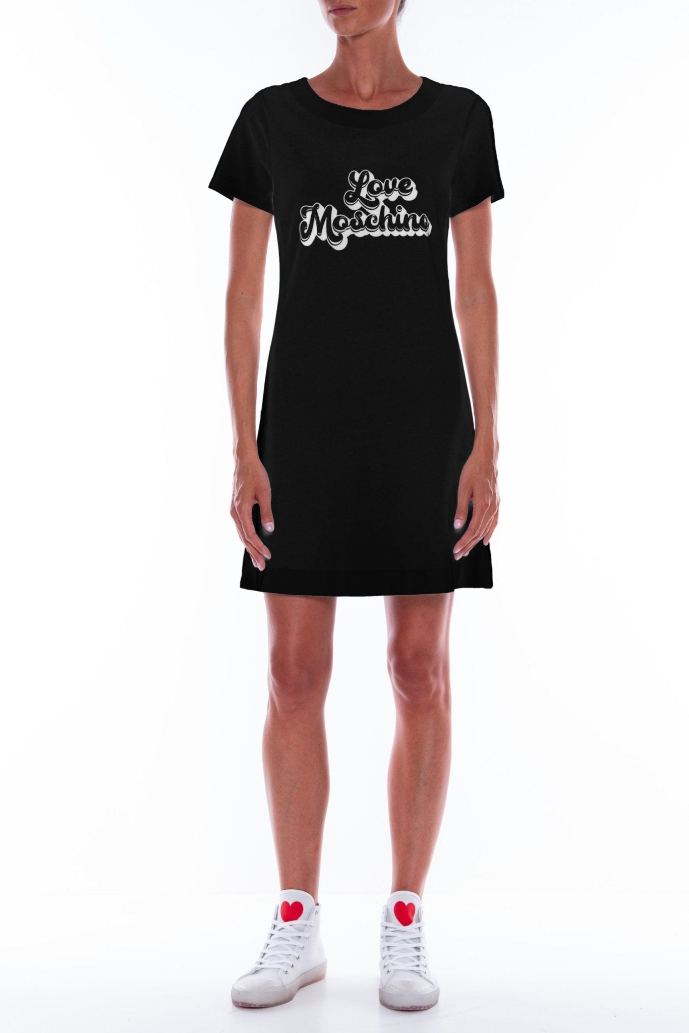 Love Moschino Black Cotton Dress - Fizigo