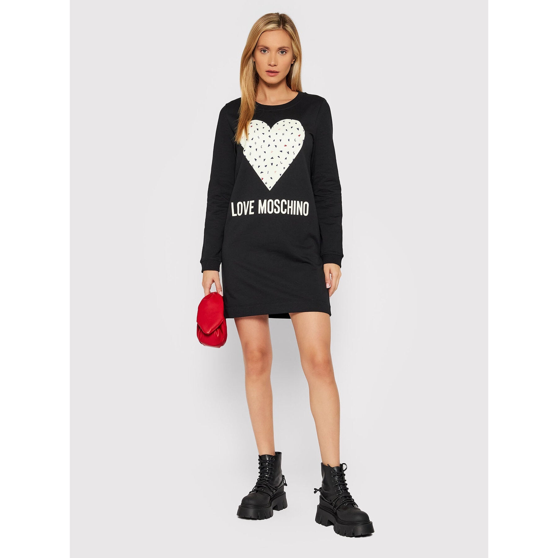 Love Moschino Black Cotton Dress - Fizigo