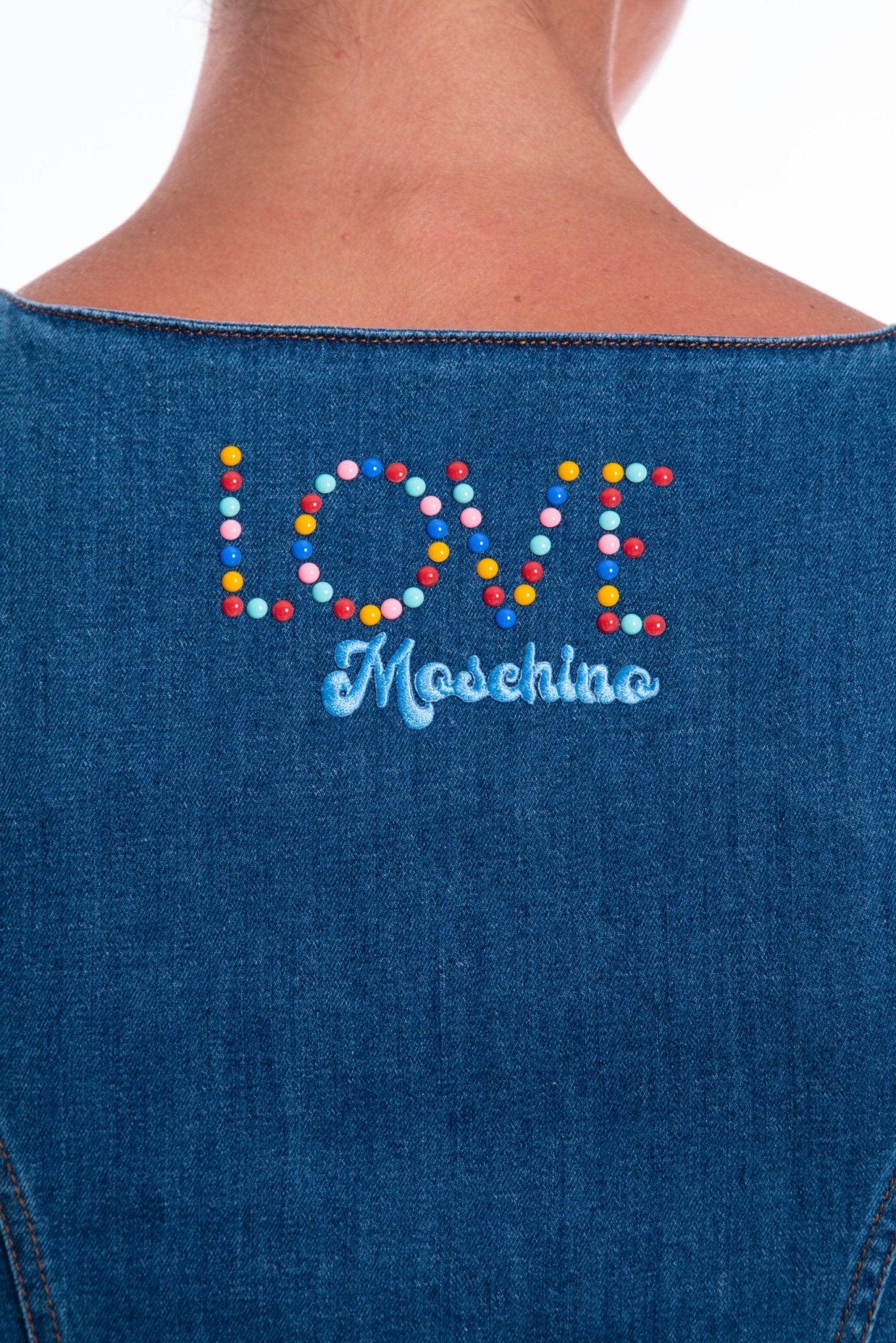 Love Moschino Blue Cotton Dress - Fizigo