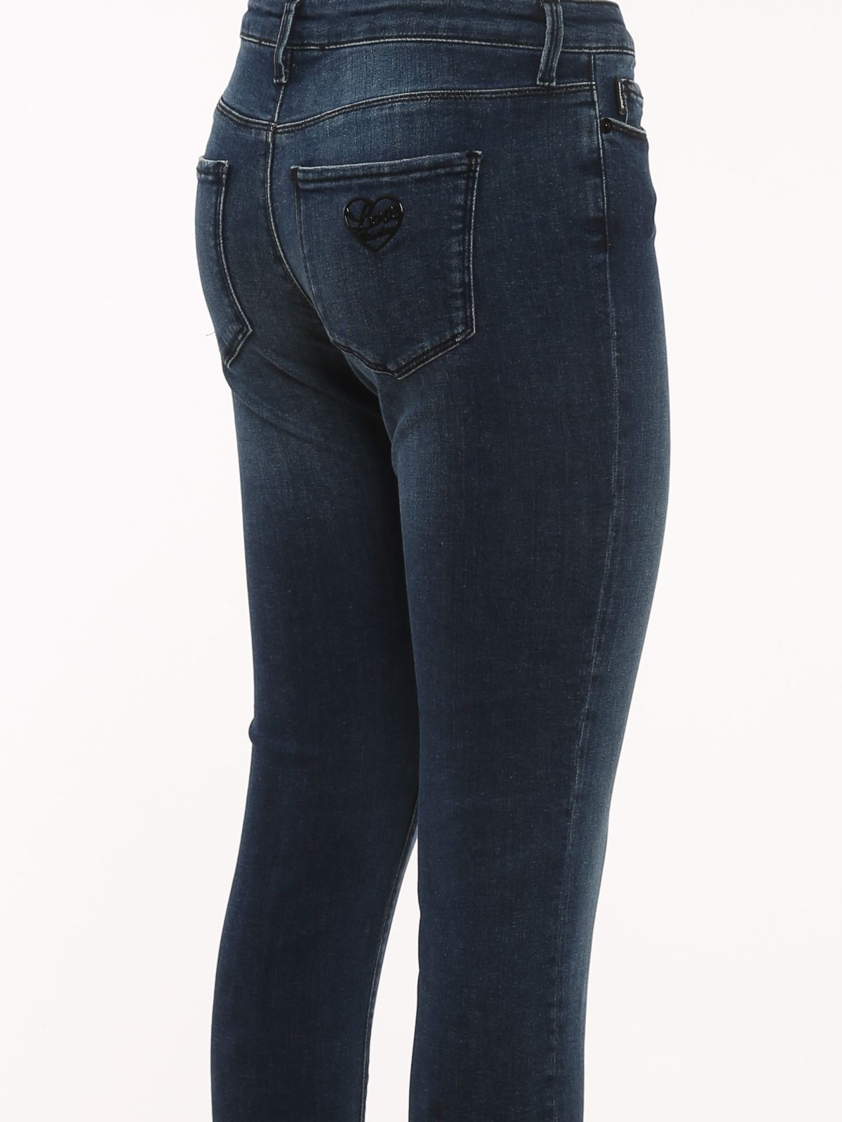 Love Moschino Blue Cotton Jeans & Pant - Fizigo