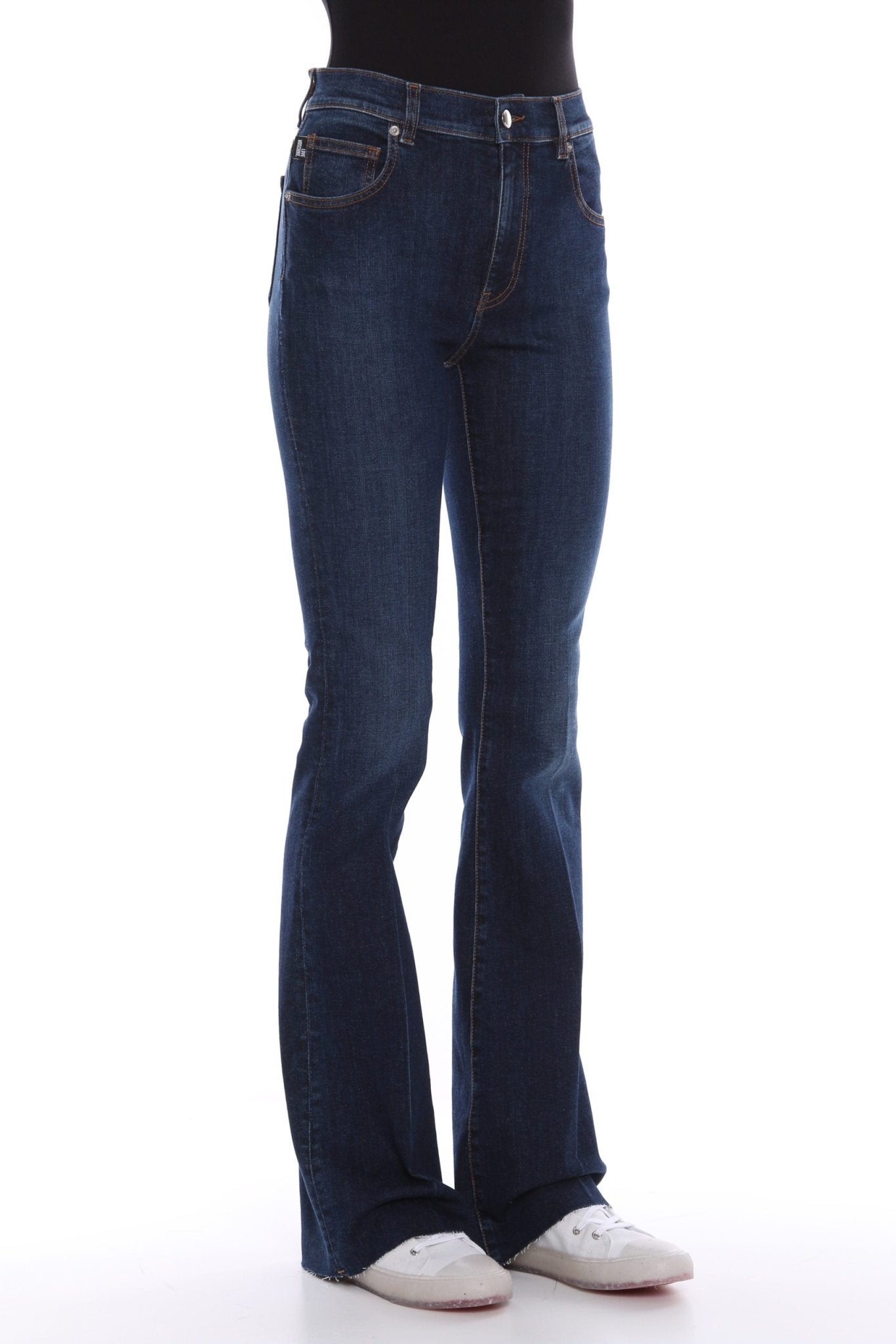 Love Moschino Blue Cotton Jeans & Pant - Fizigo