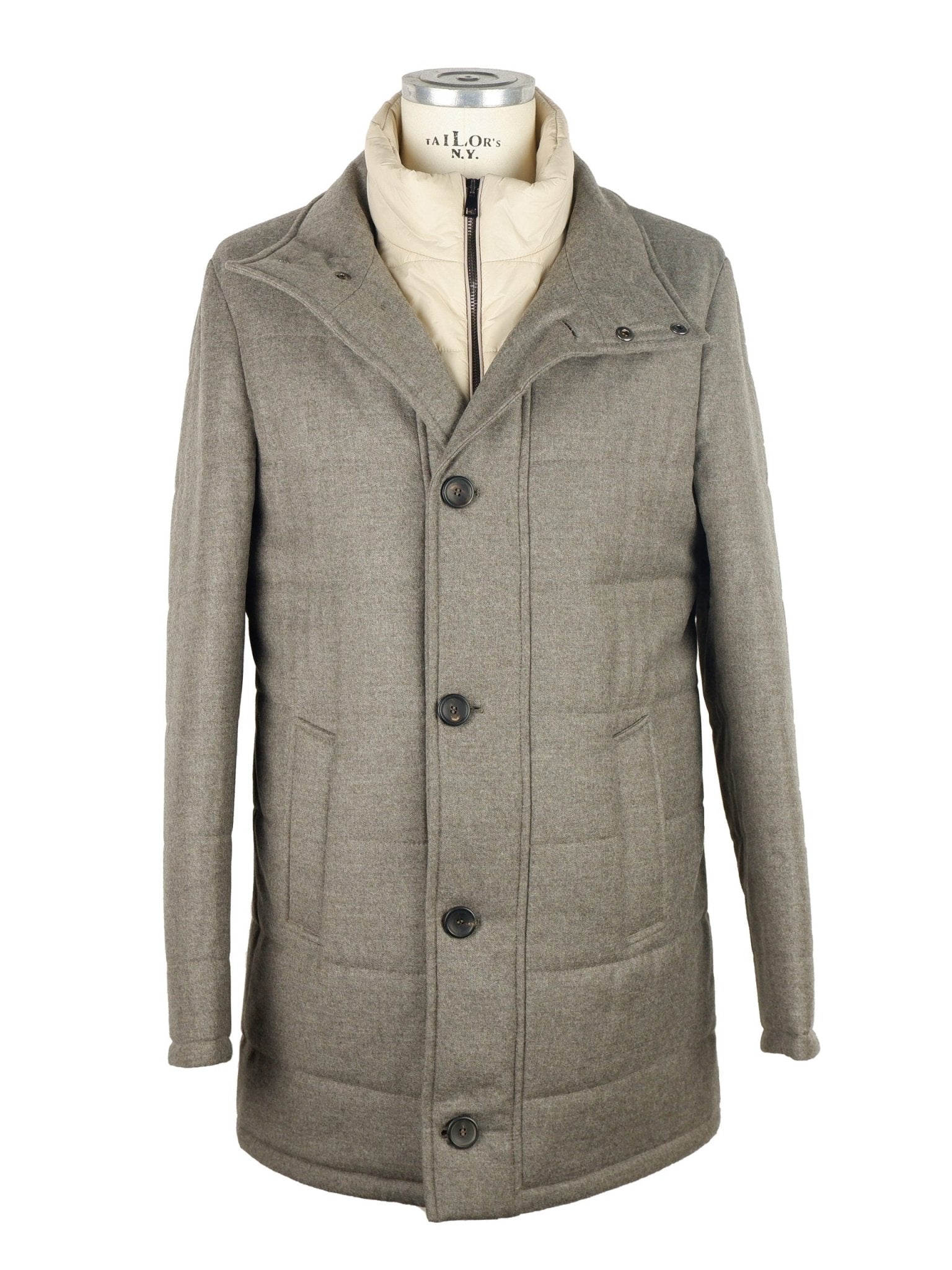 Made in Italy Gray Wool Jacket - Fizigo