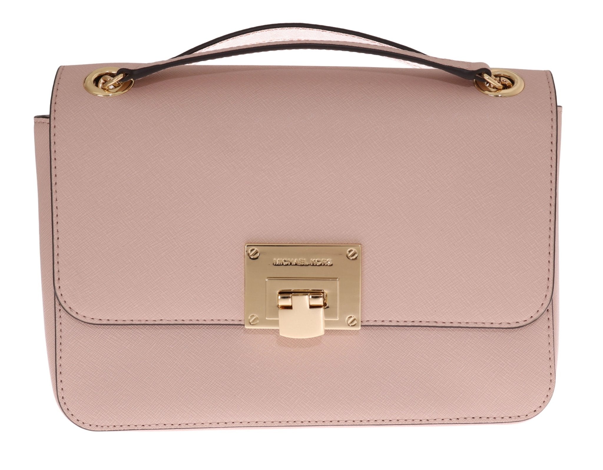 Michael Kors Pink Tina Leather Shoulder Bag - Fizigo