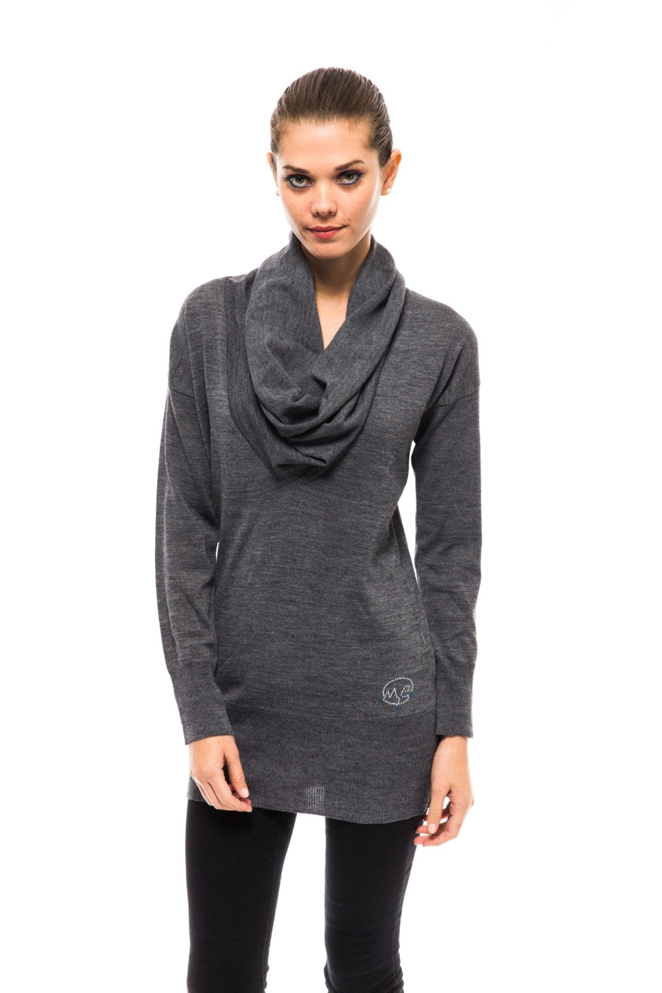 Montana Blu Gray Wool Sweater - Fizigo