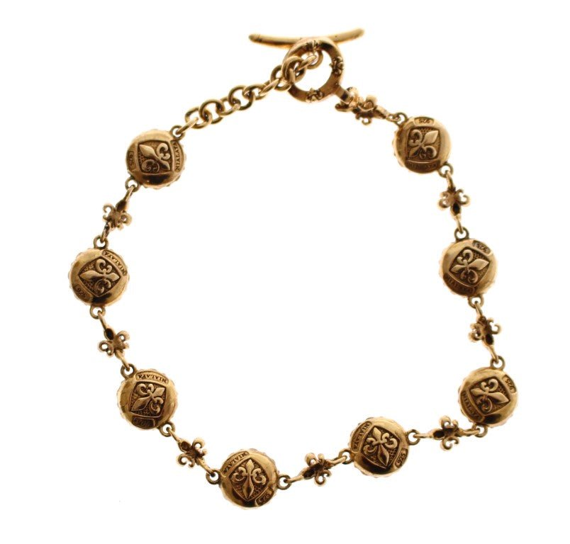 Nialaya Red CZ 18K Gold 925 Silver Bracelet - Fizigo