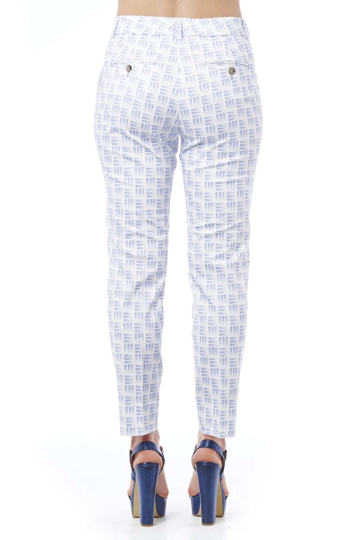 Peserico White Cotton Jeans & Pant - Fizigo