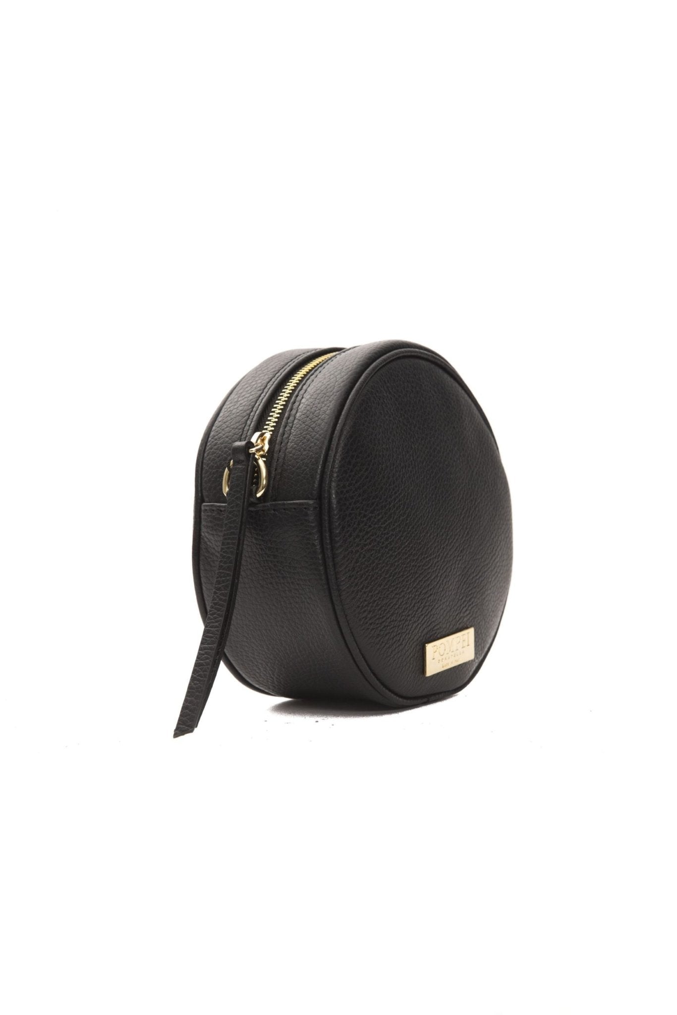 Pompei Donatella Black Leather Crossbody Bag - Fizigo