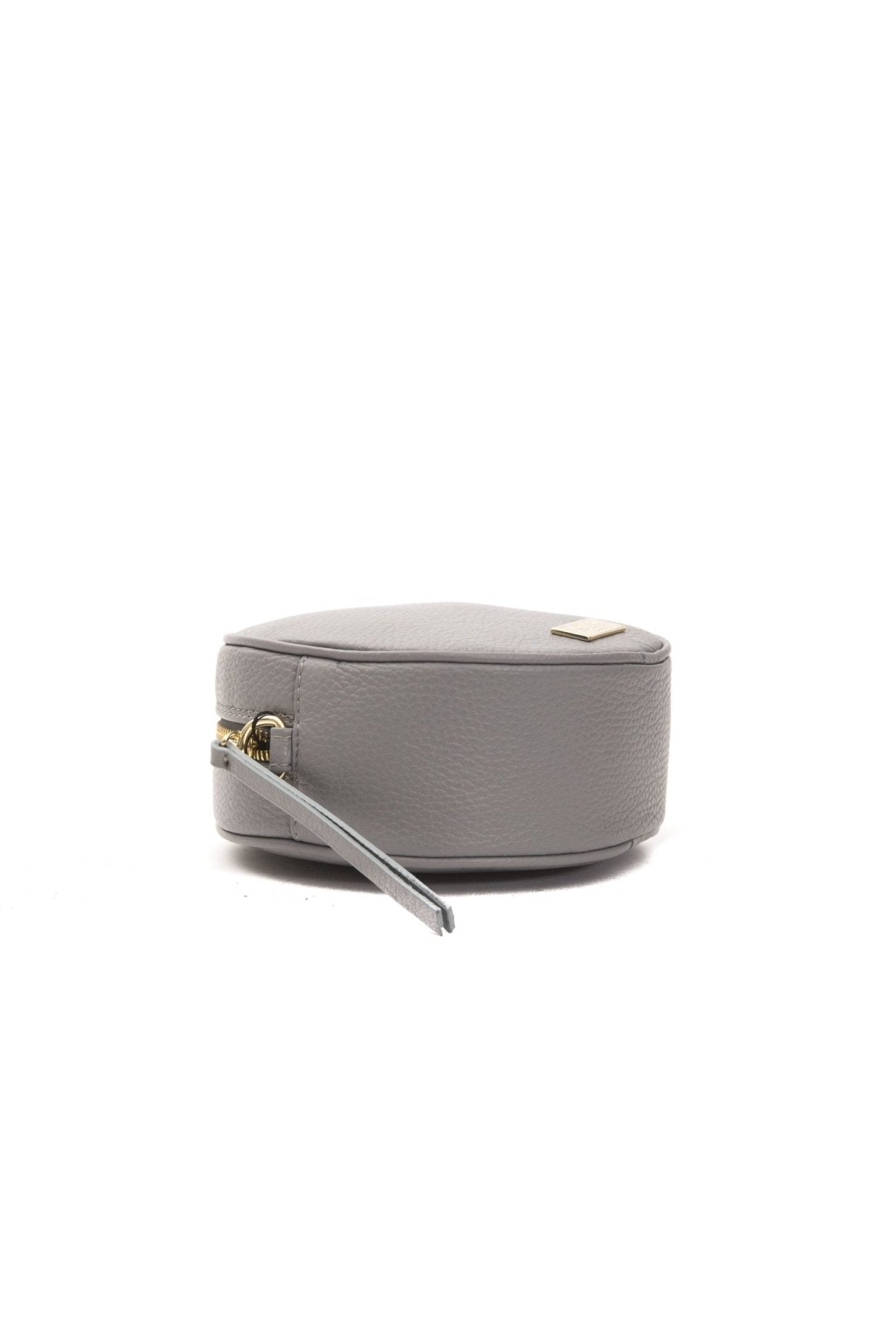 Pompei Donatella Gray Leather Crossbody Bag - Fizigo