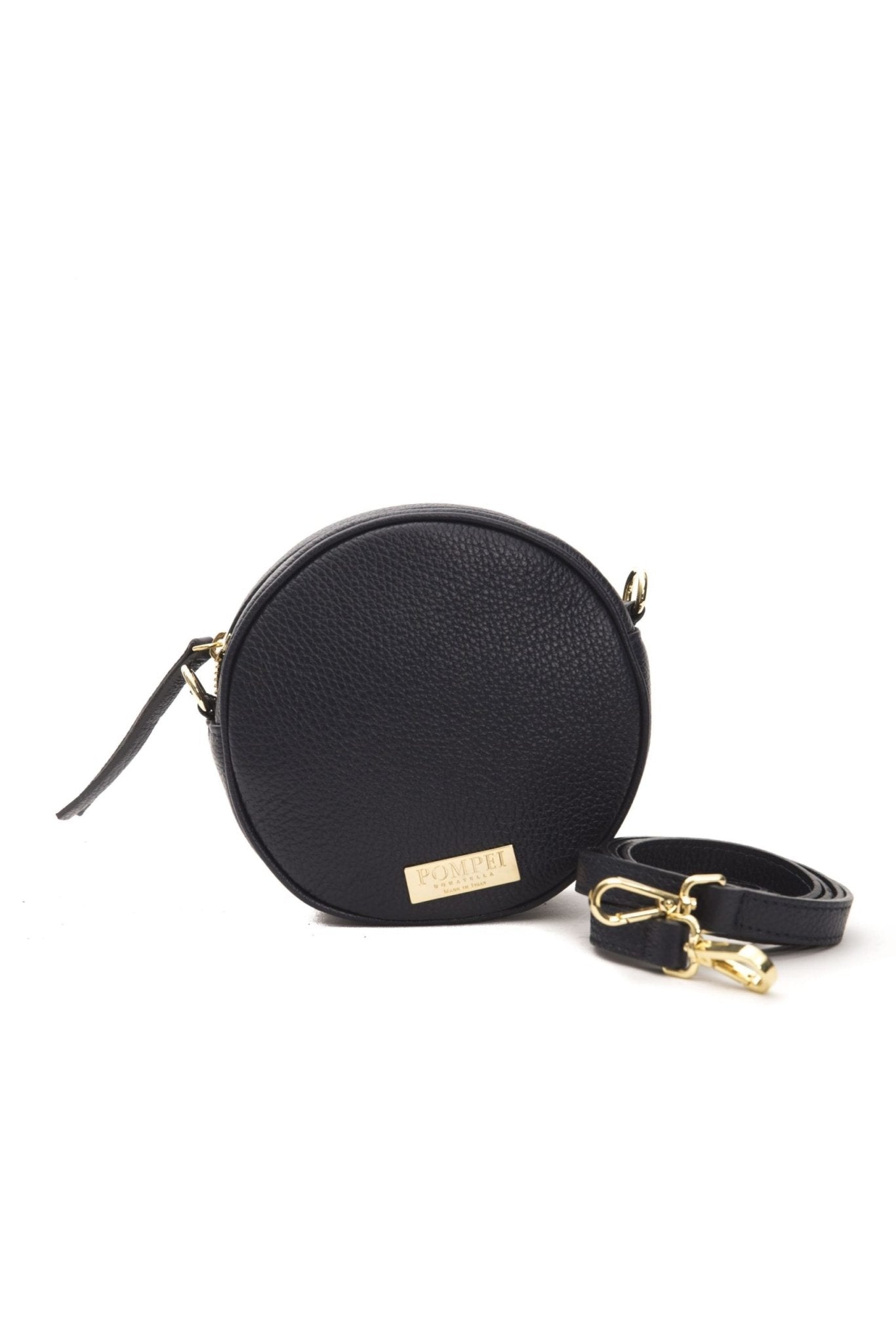 Pompei Donatella Gray Leather Crossbody Bag - Fizigo