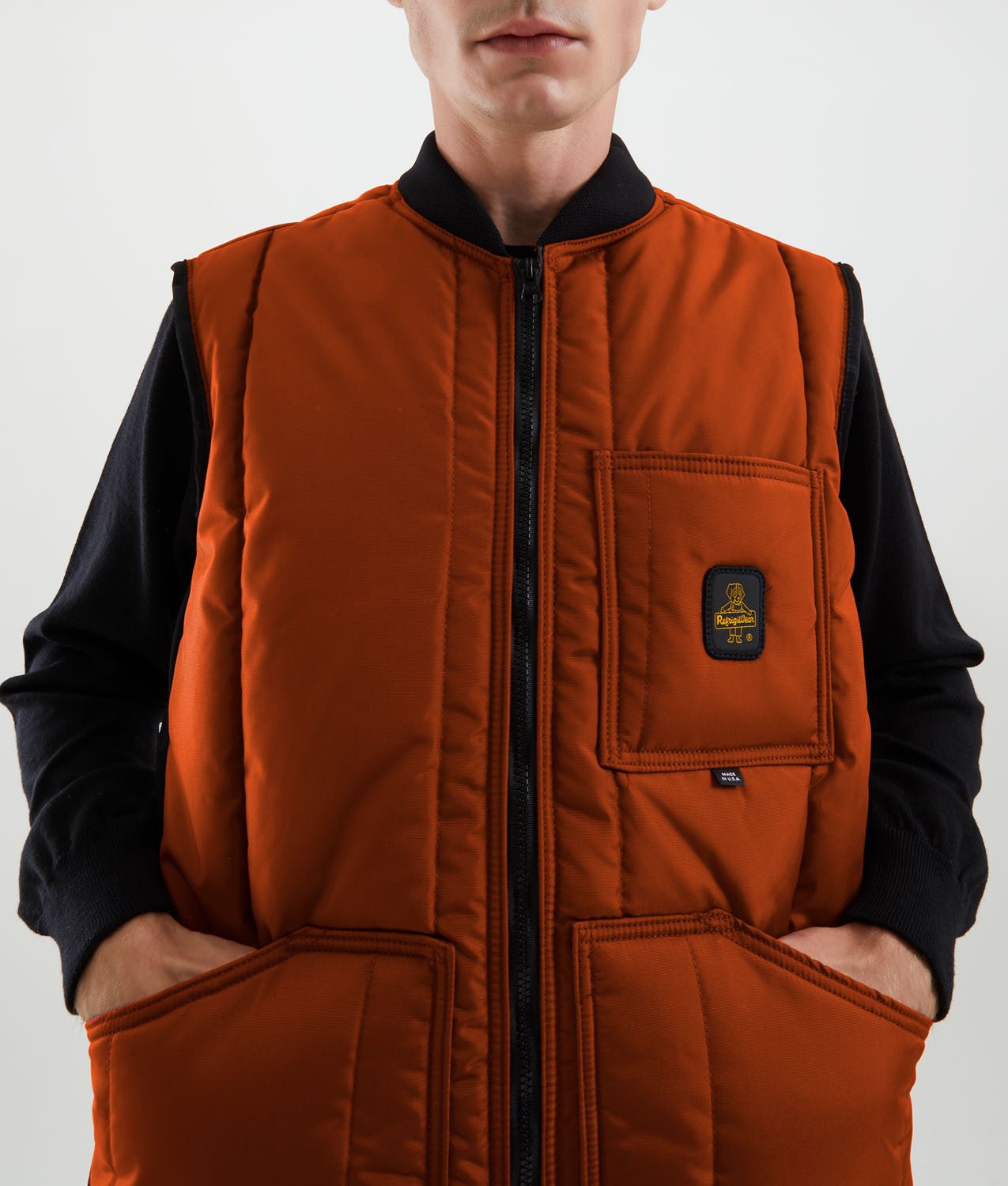 Refrigiwear Orange Polyester Jacket - Fizigo