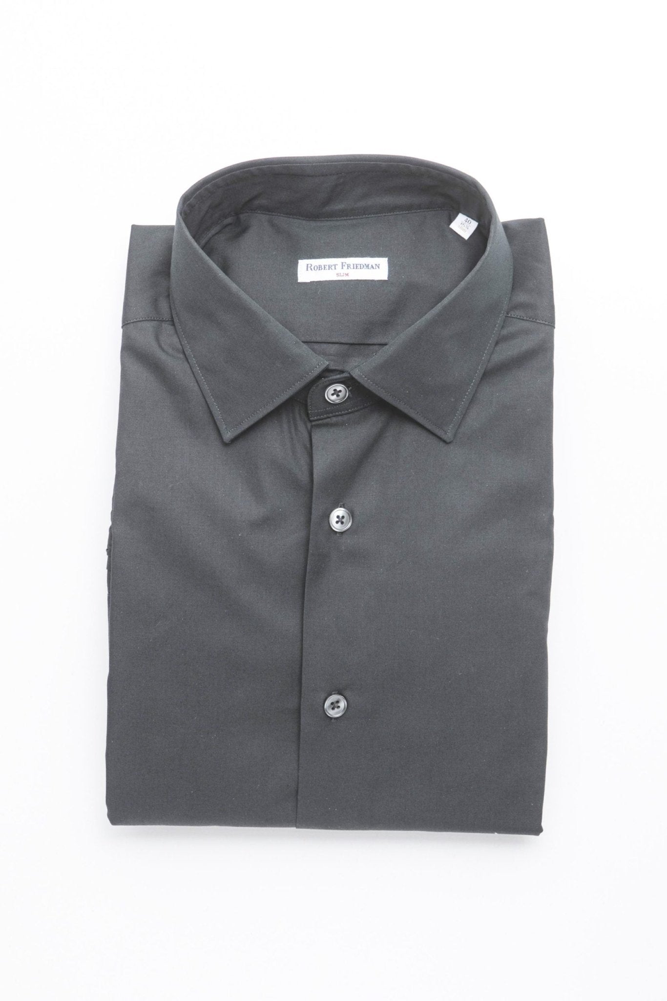 Robert Friedman Black Cotton Shirt - Fizigo